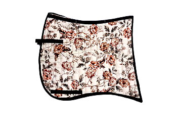 EDIX® Dressyrschabrak Baroque (inkl. 8 st ilägg) - Floral Creme