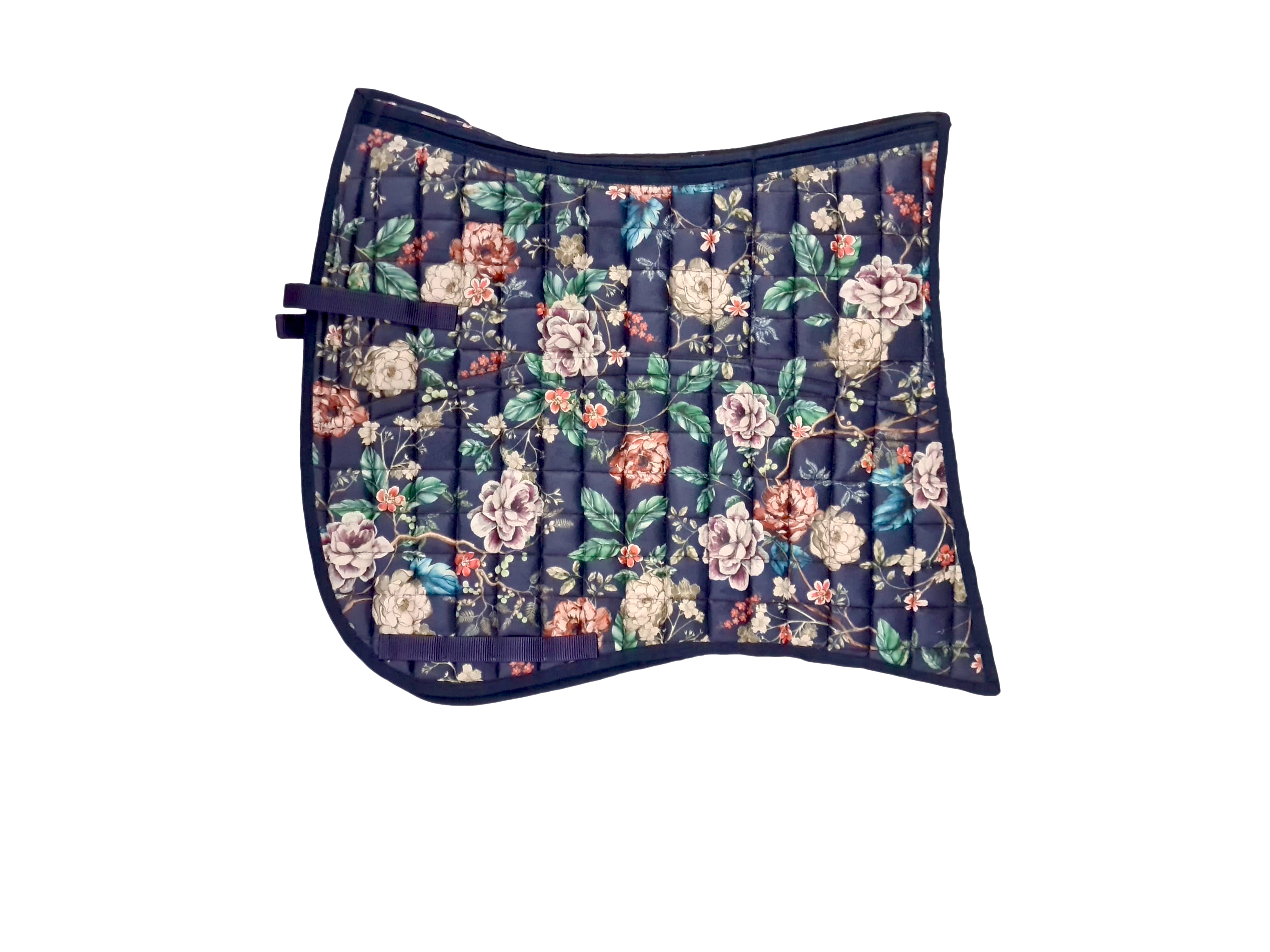 EDIX® Dressage pad Baroque (incl. 8 inserts) - Floral Blue