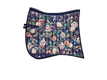 EDIX® Dressyrschabrak Baroque (inkl. 8 st ilägg) - Floral Blue