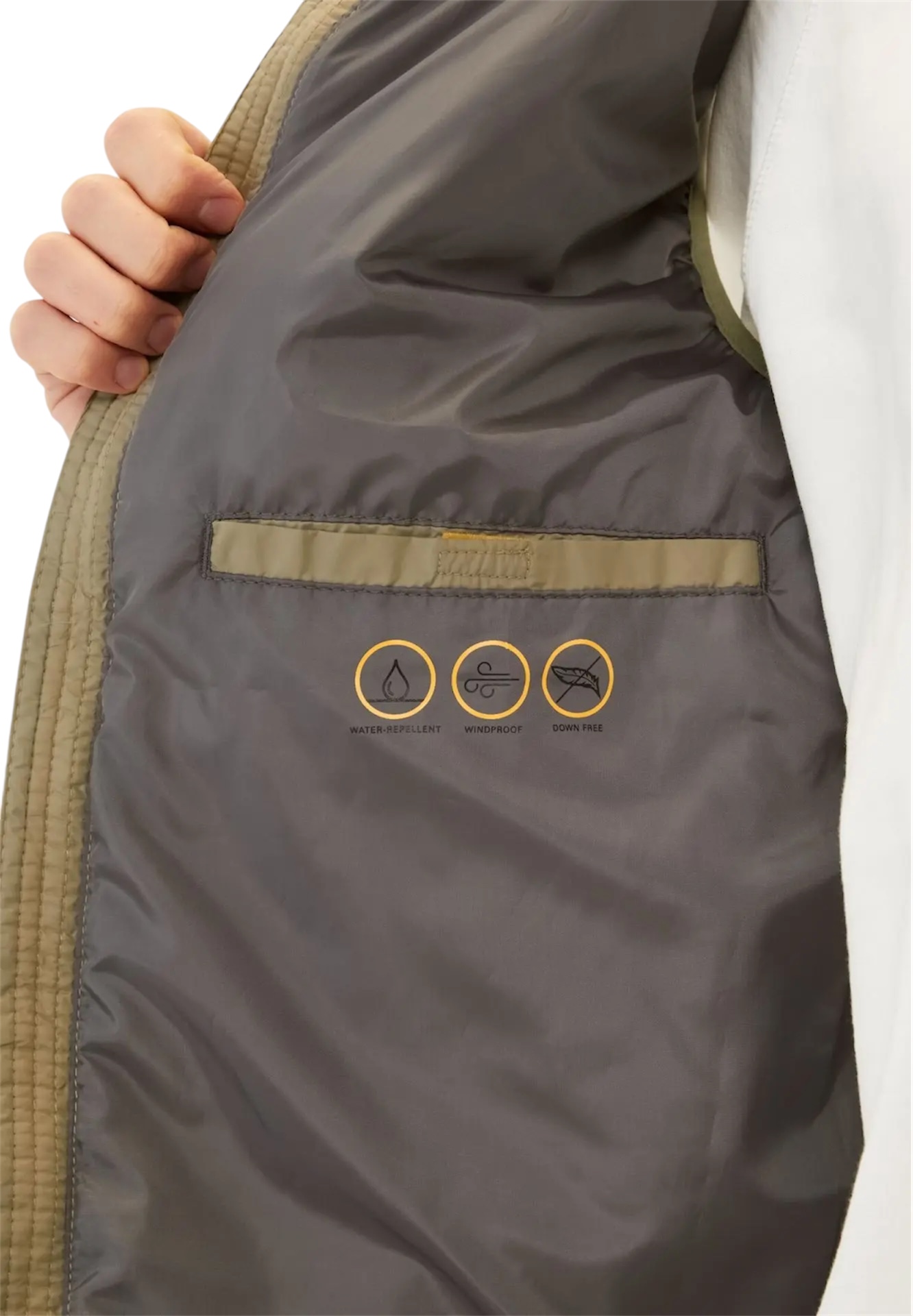 Quiltad väst khaki från camel active,  - 4