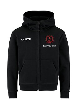 SS04 FZ Hoodie Jr, Svart
