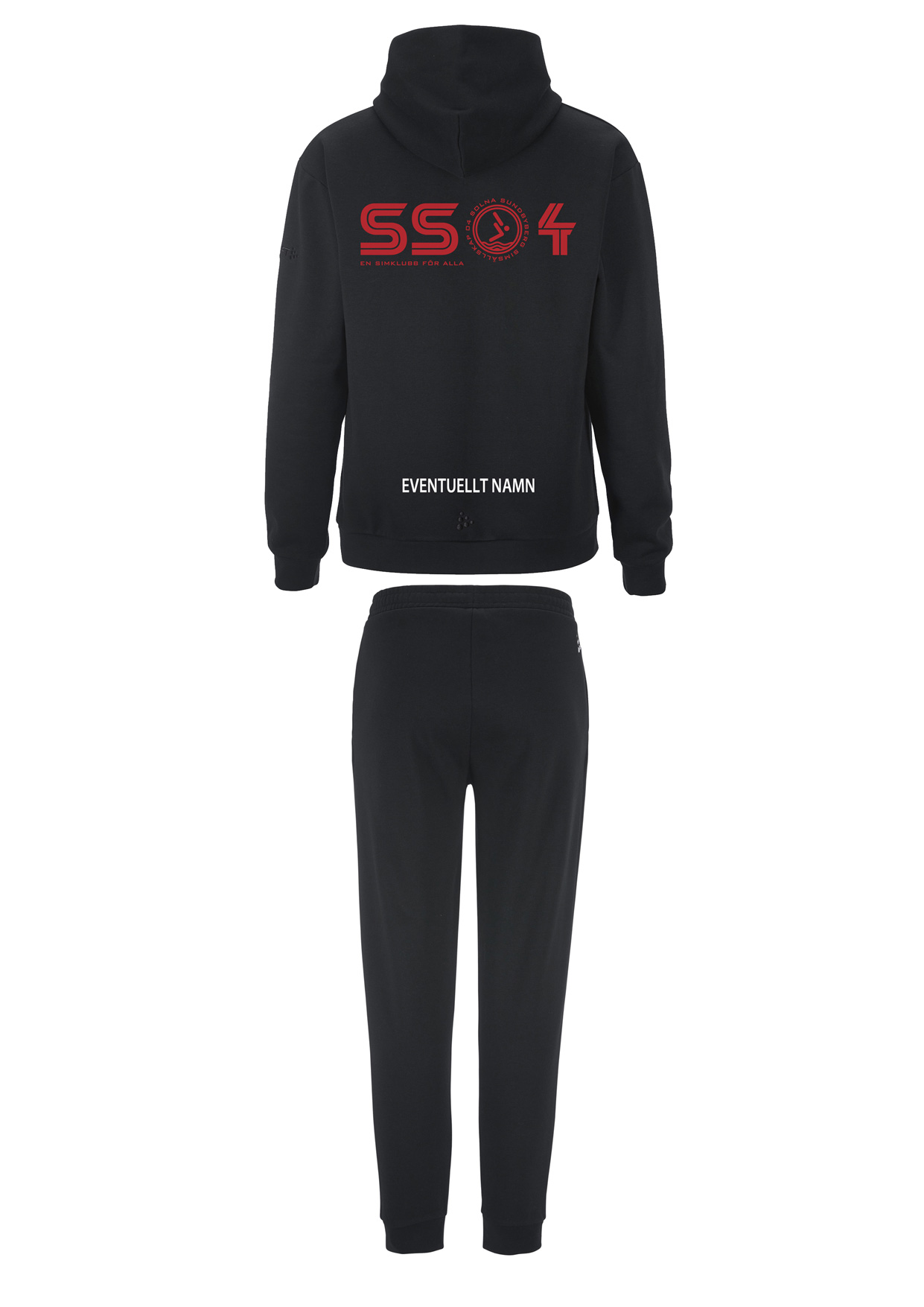 SS04 College Overall, Hood & Sweatpants Jr Svart - 2