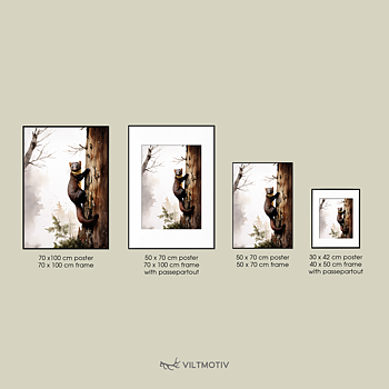 Mård i träd Poster