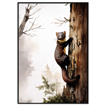 Mård i träd Poster
