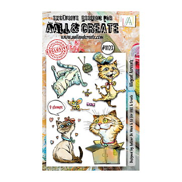 Aall and Create Clear Stamps - Alleycat Acrocats #1123 A6