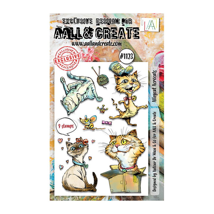 Aall and Create Clear Stamps - Alleycat Acrocats #1123 A6