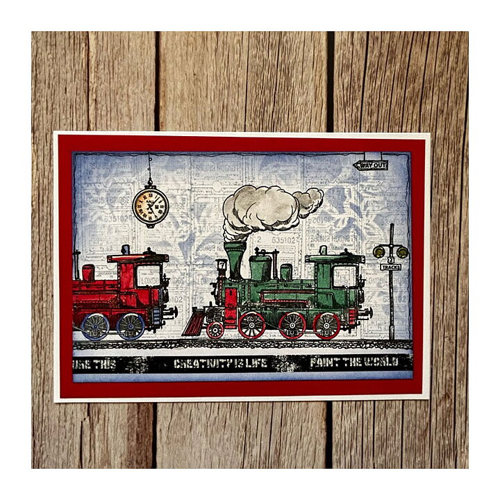 Aall and Create Clear Stamps - Loco London #1111 A6