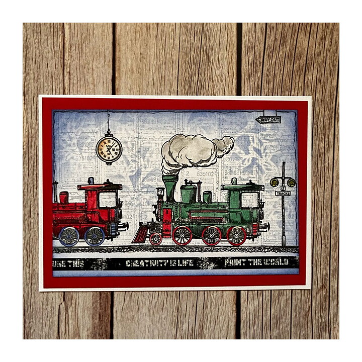 Aall and Create Clear Stamps - Loco London #1111 A6
