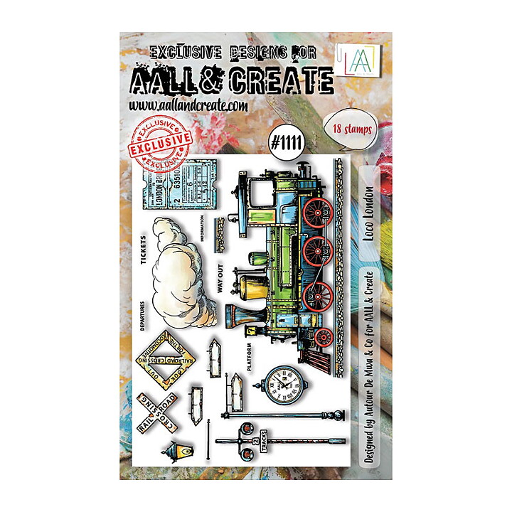 Aall and Create Clear Stamps - Loco London #1111 A6