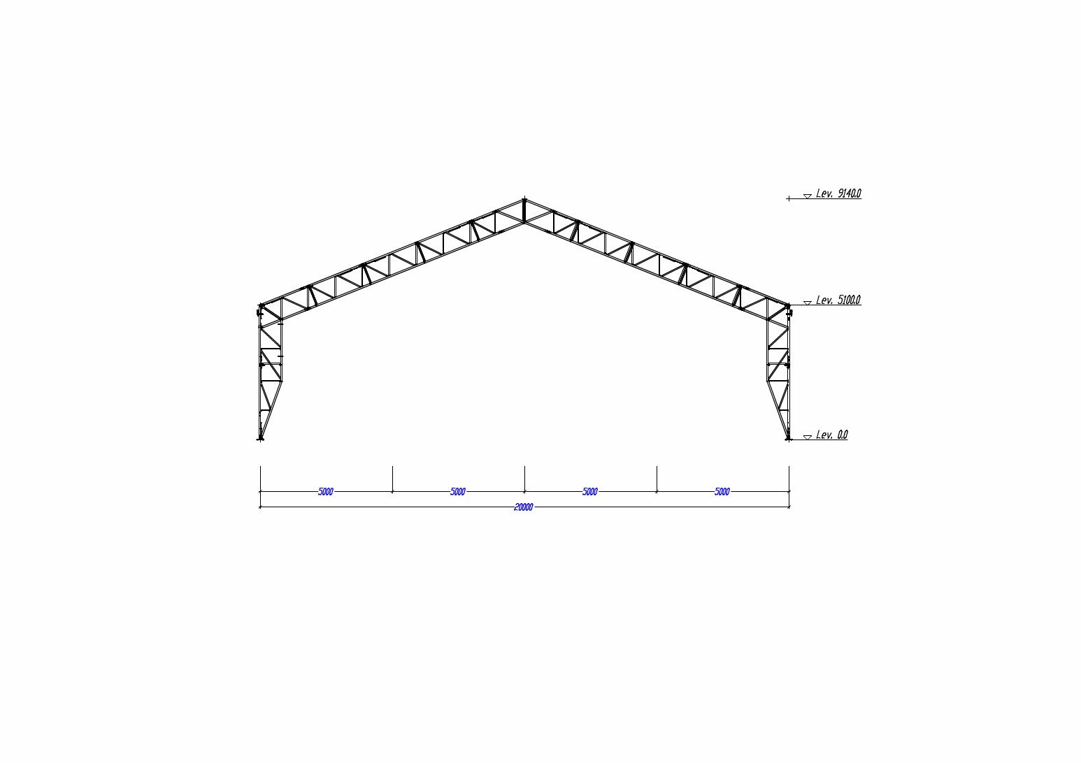 Teräsrunkoinen peltihalli  20 x 40 metriä - 5