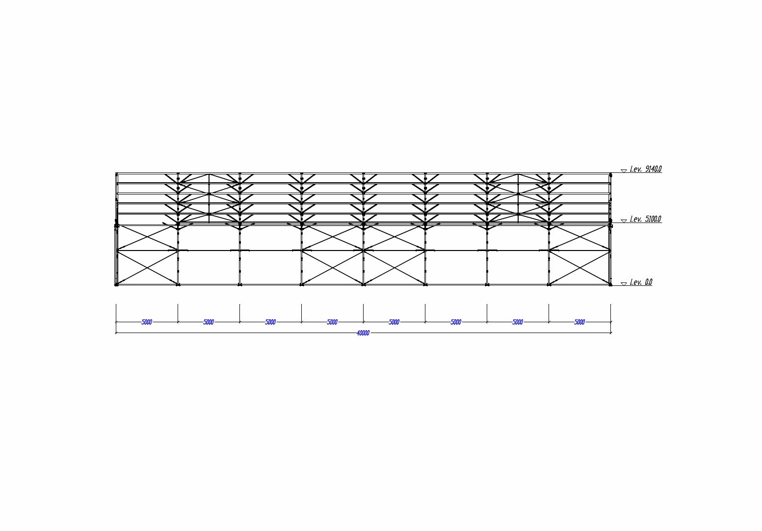 Teräsrunkoinen peltihalli  20 x 40 metriä - 6