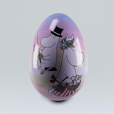 Easter egg moomin  metal 15 cm