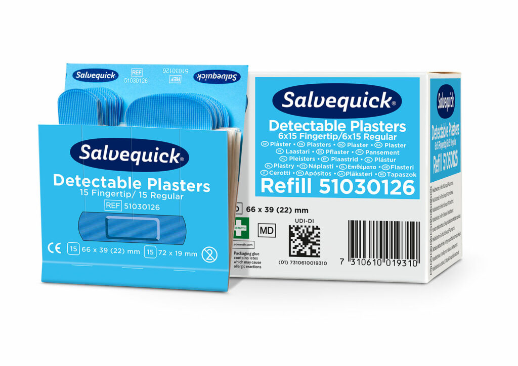 Blue Detectable Plåster Fingertip/Regular - 4