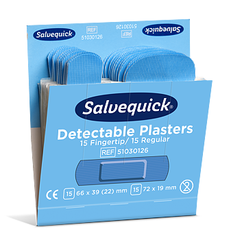 Blue Detectable Plåster Fingertip/Regular