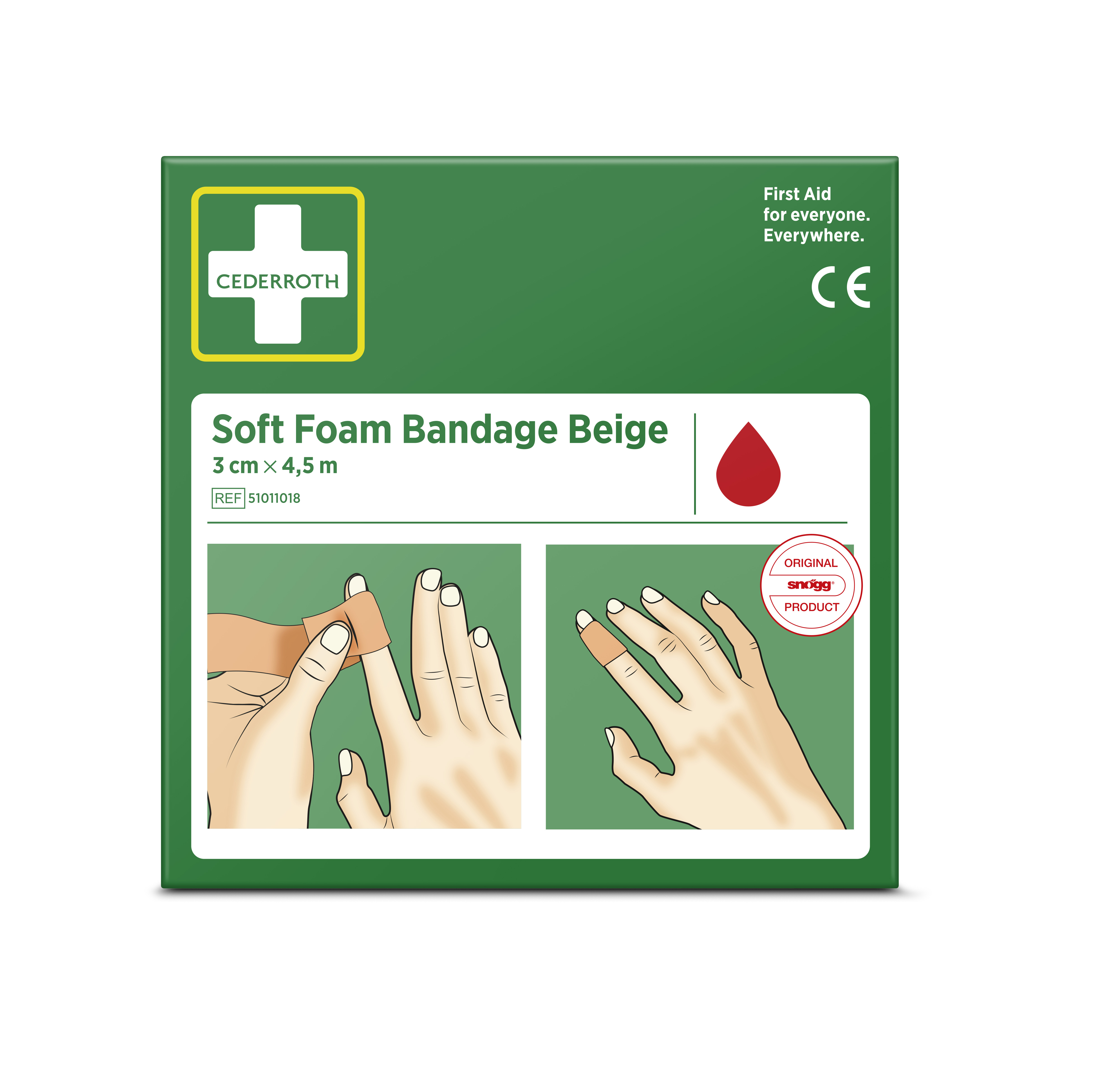 Soft Foam Bandage Beige 3 cm x 4,5 m - 4