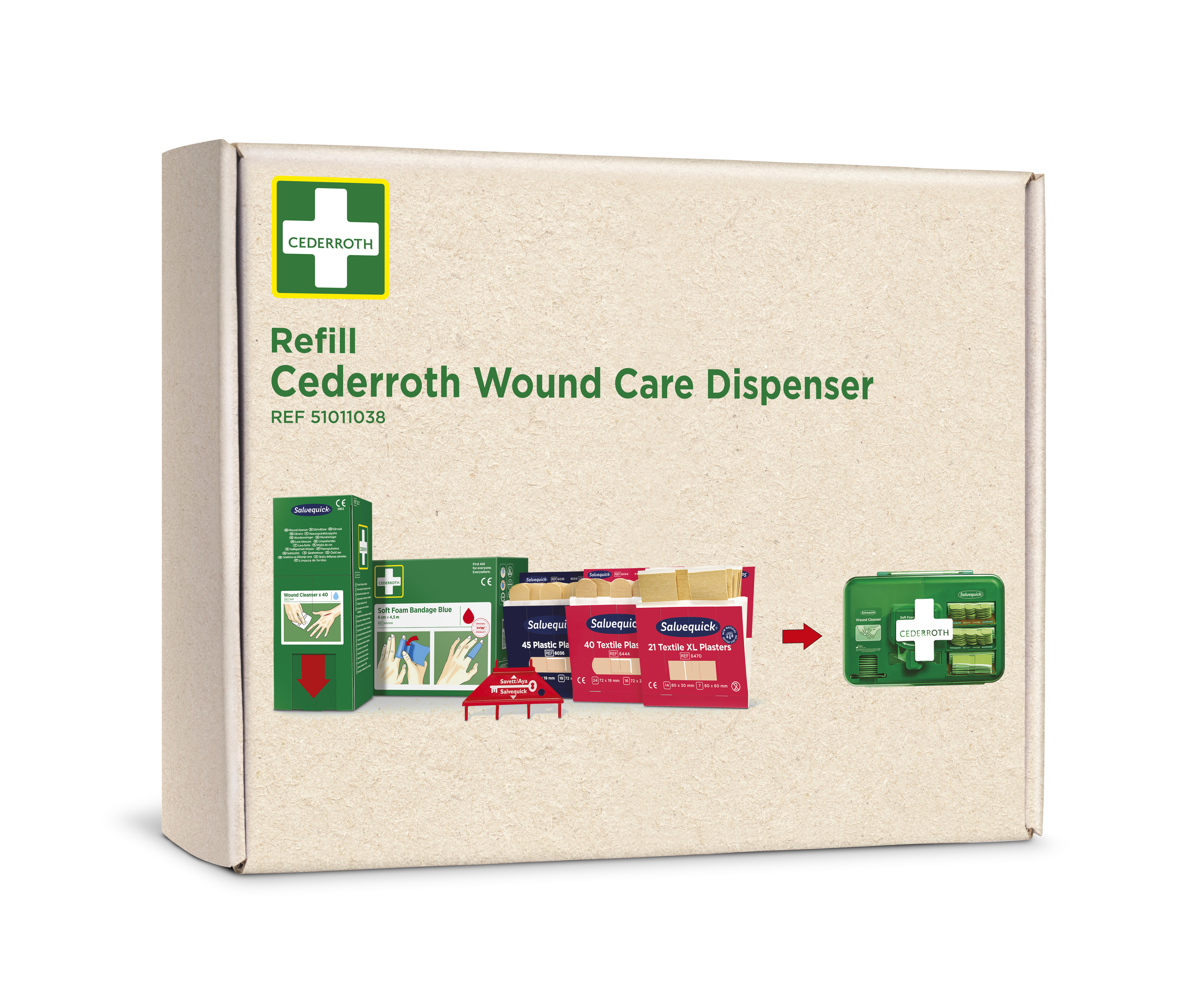 Refillpaket till Wound Care Dispenser - 2