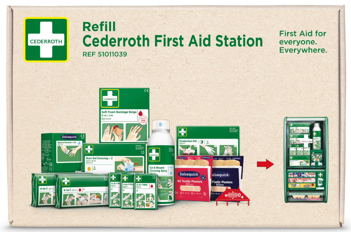 Refillpaket till Första Hjälpen-Station