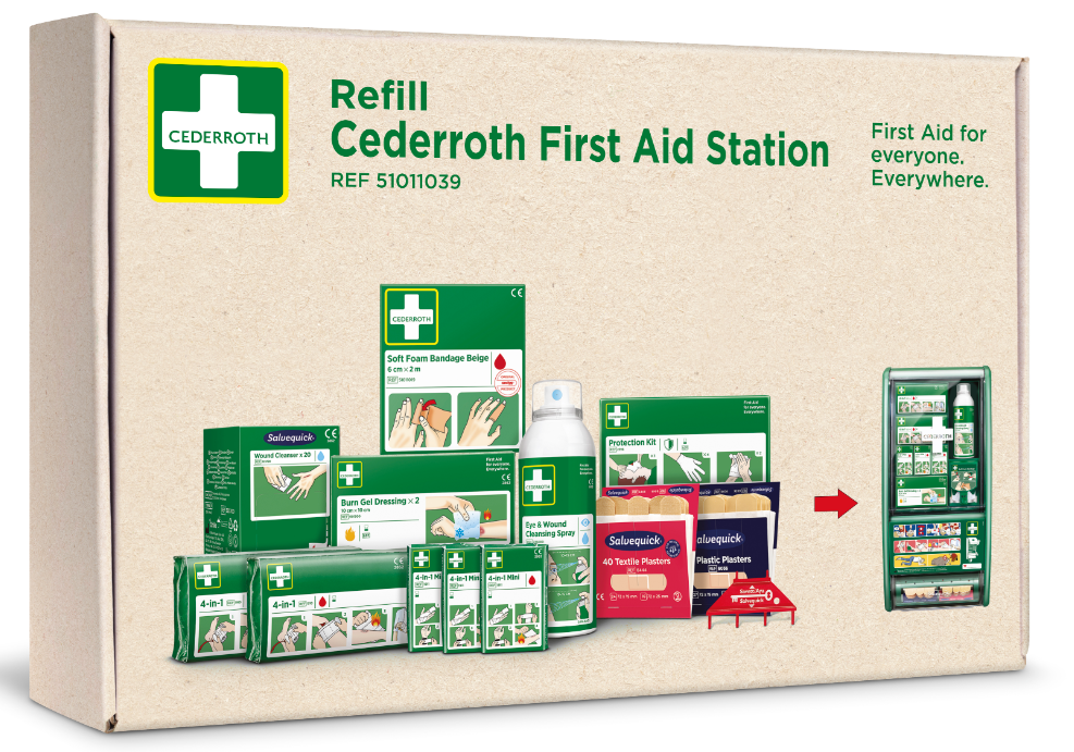 Refillpaket till Första Hjälpen-Station - 2