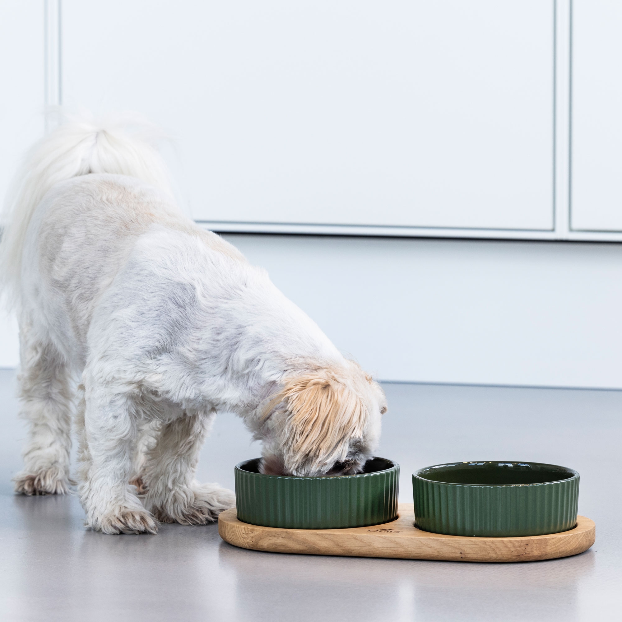 Dog Copenhagen Kronborg Food Bar - Racing Green/Oak - Stable