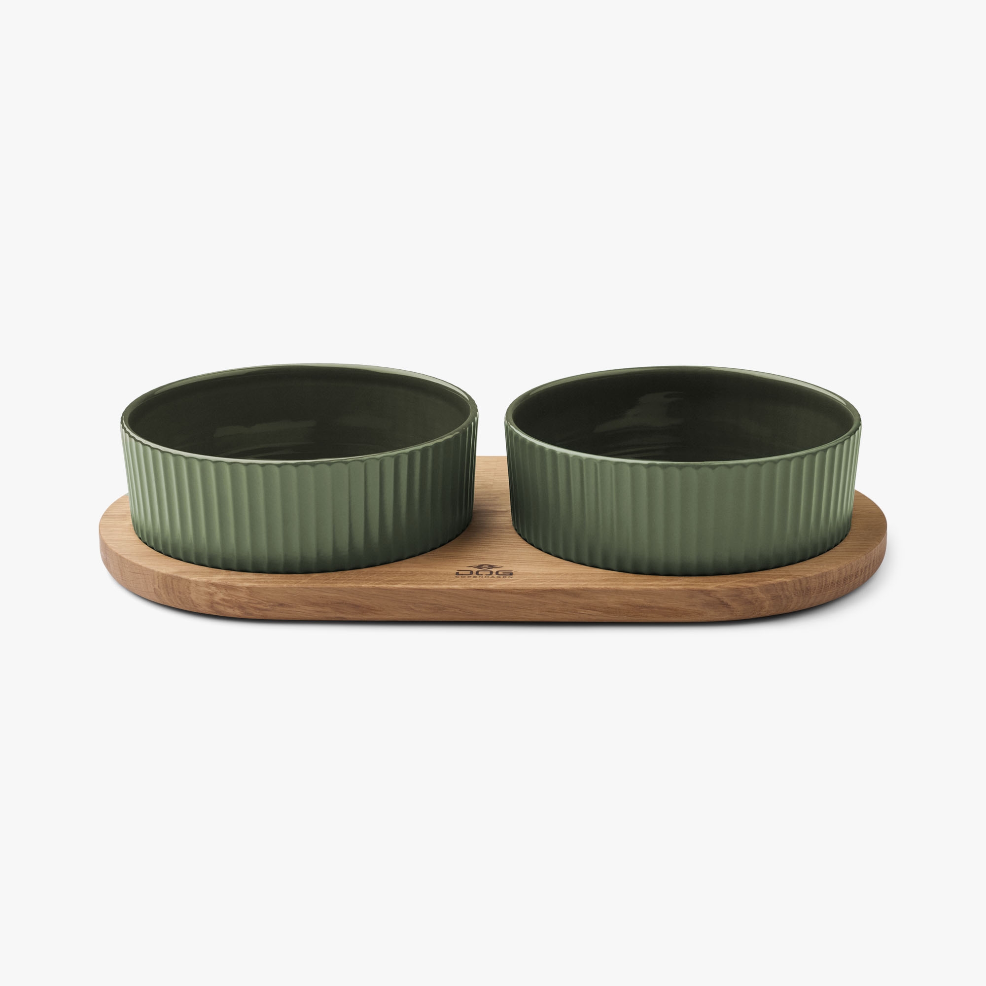 Dog Copenhagen Kronborg Food Bar - Racing Green/Oak - Elegant 
