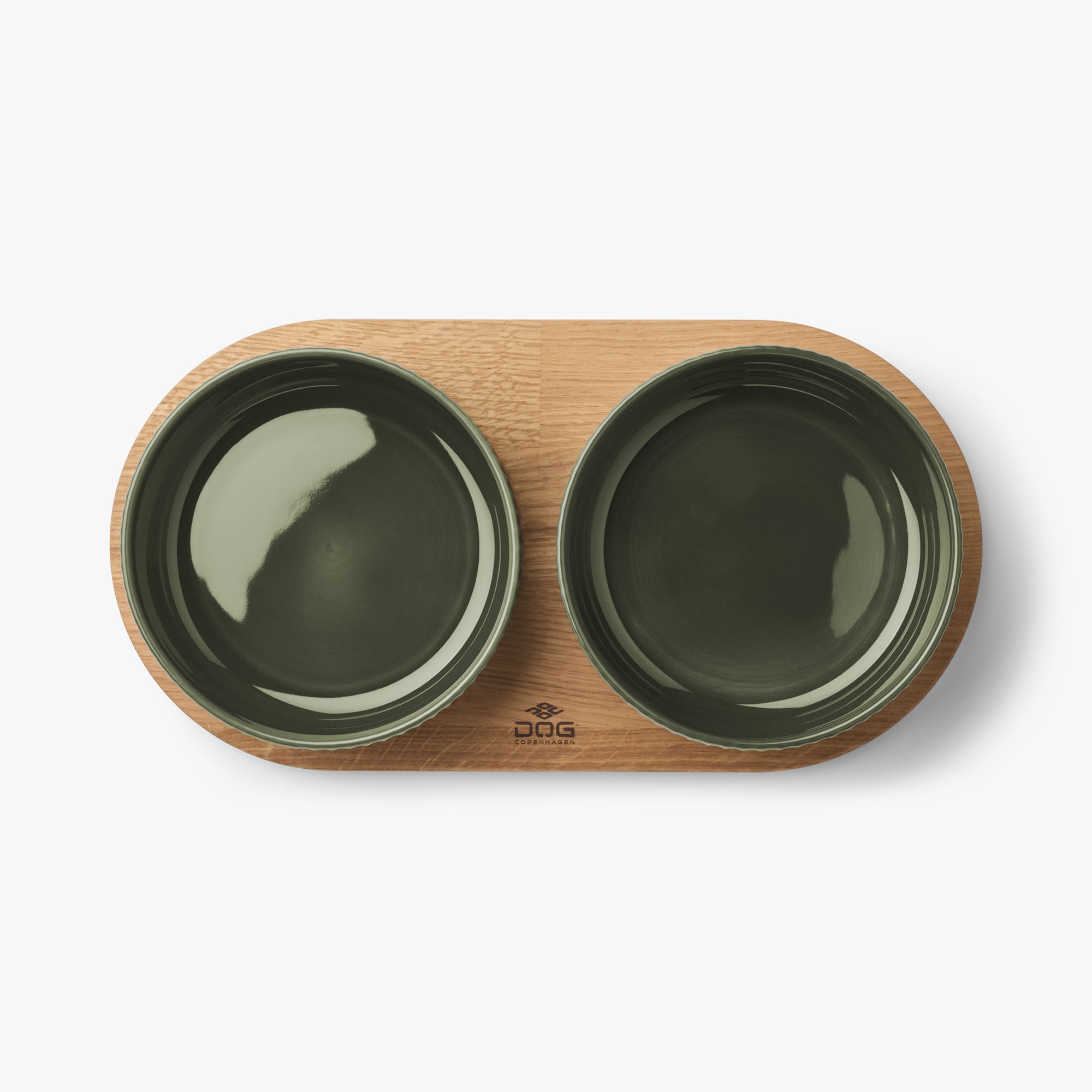 Dog Copenhagen Kronborg Food Bar - Racing Green/Oak - Sleek 