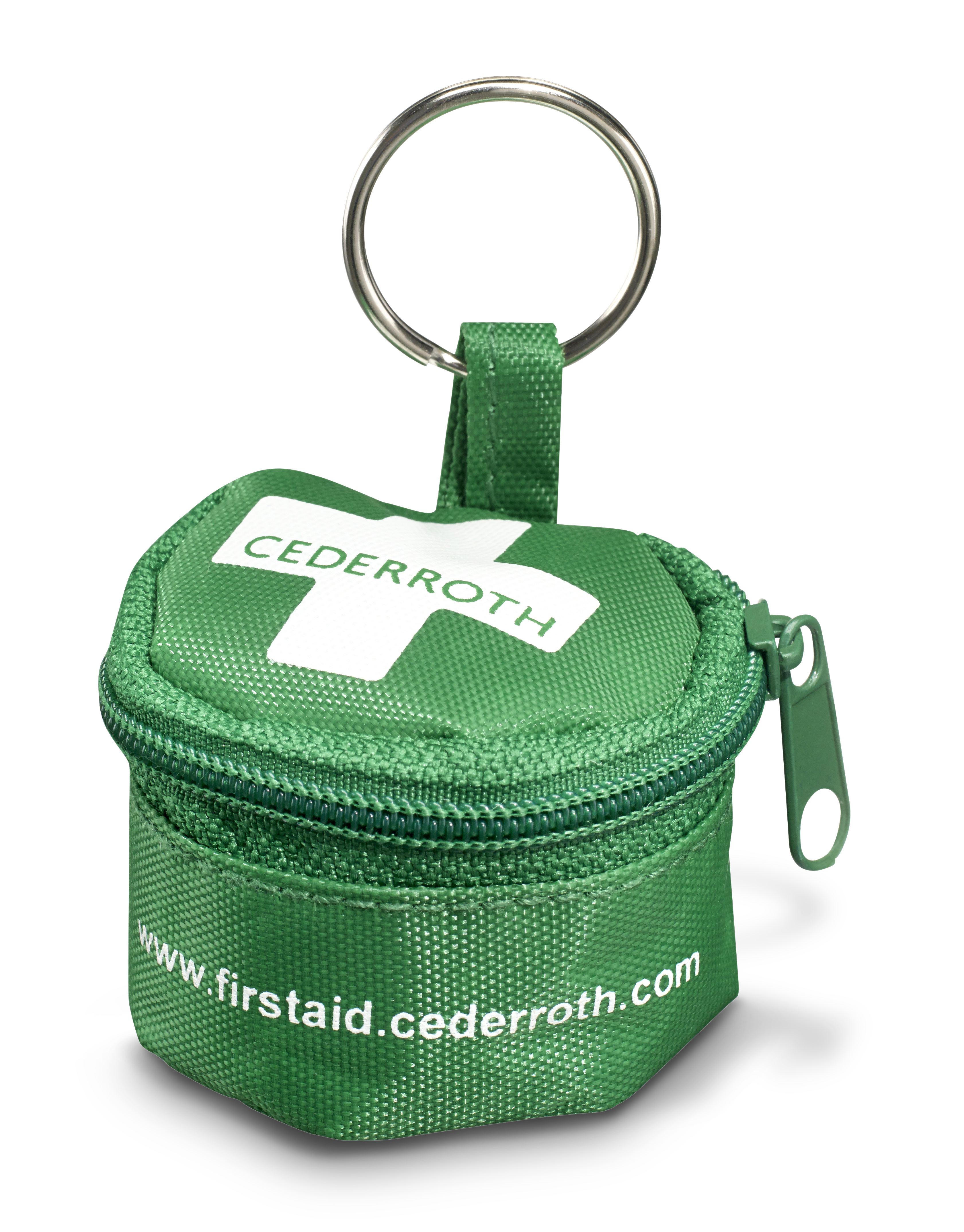 Andningsmask i nyckelringsetui