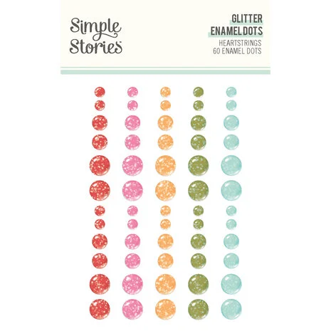 Heartstrings Glitter Enamel Dots 