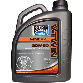Bel-Ray V-Twin 20W-50 Mineral Engine Oil 4L