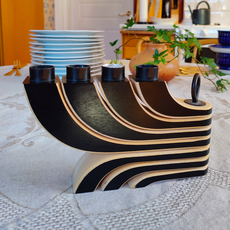  Ljusstake Nordic Light svart från Design House  - 2