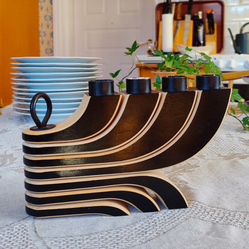  Ljusstake Nordic Light svart från Design House  - 3