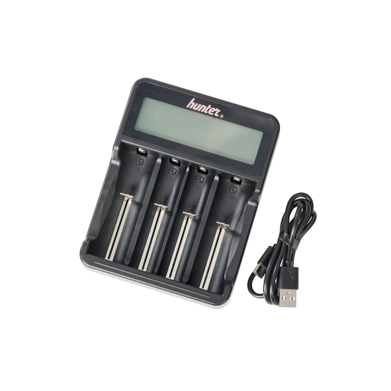 Hunter Batteriladdare 4st 18650 