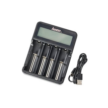 Hunter Batteriladdare 4st 18650 
