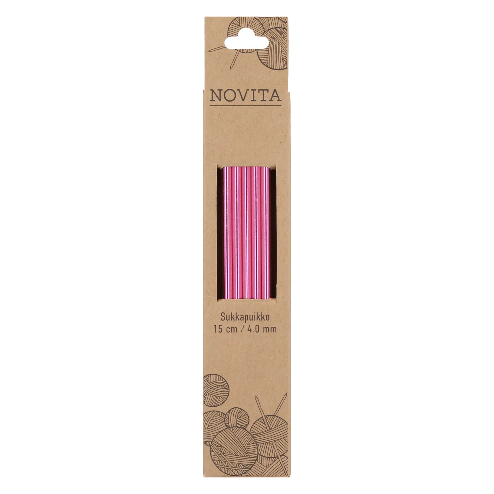 Novita Metall Strumpstickor 15 cm - 4