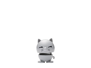 Hoptimist Cat Hoptimist 5,5 x 5,9 x 7,3 cm Light Grey/grå