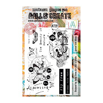 Aall and Create Clear Stamps - Spread Your Wings #729 A5
