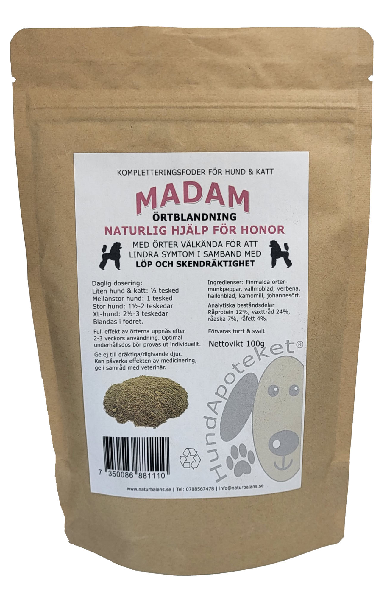 Hundapoteket Madam 100g