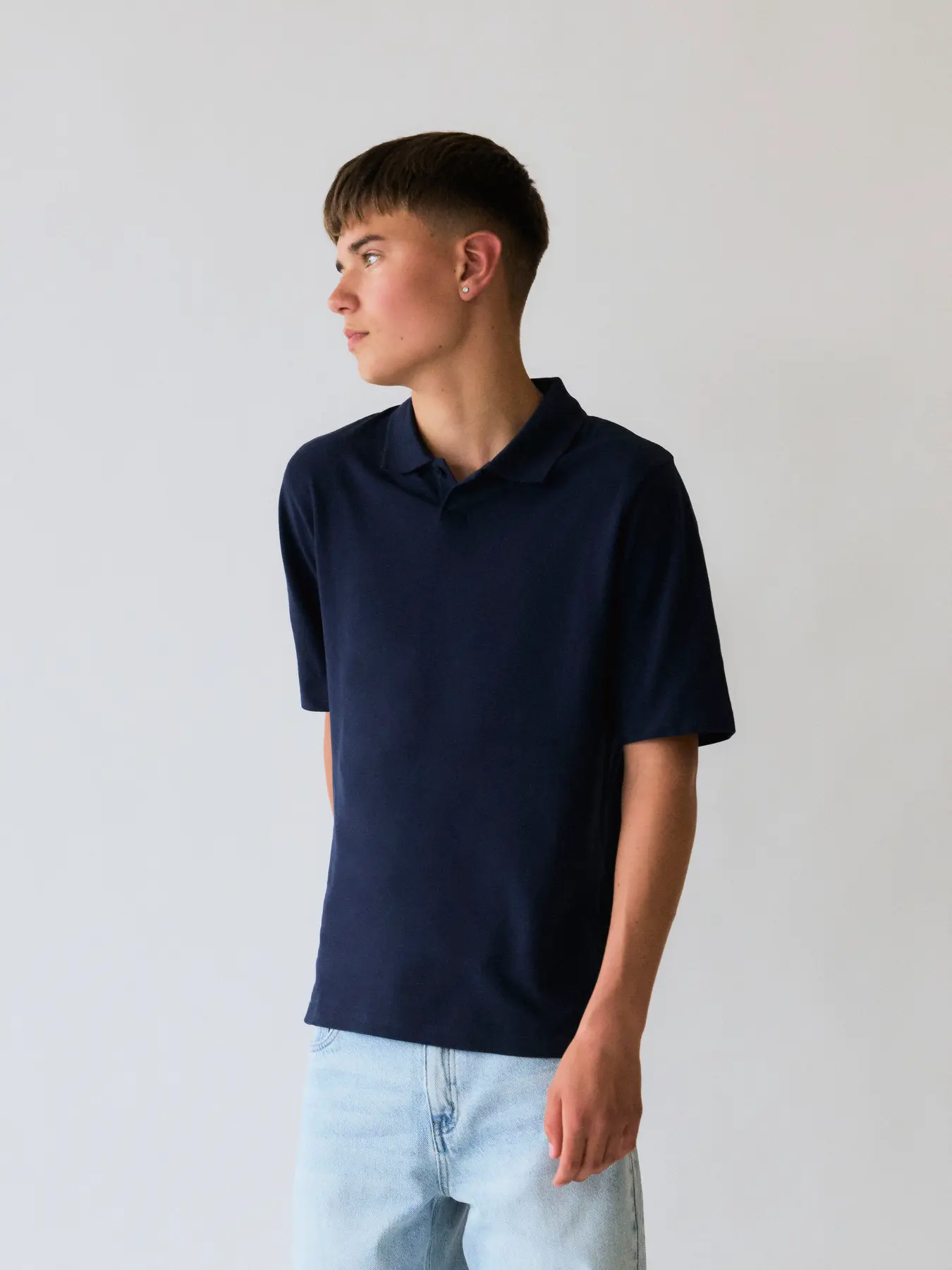 NLMHANNES SS L PIQUE POLO Dark Sapphire - 4