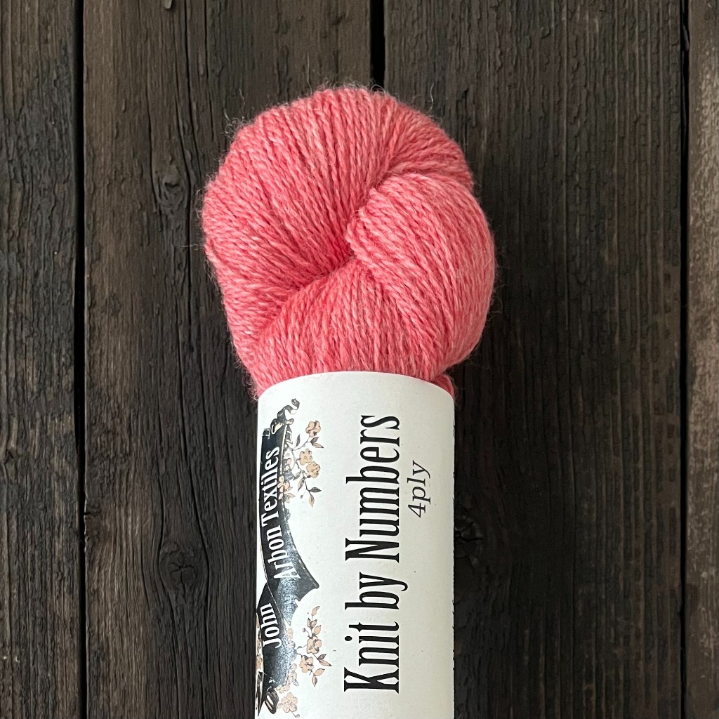 KNIT BY NUMBERS 4ply RED 23
