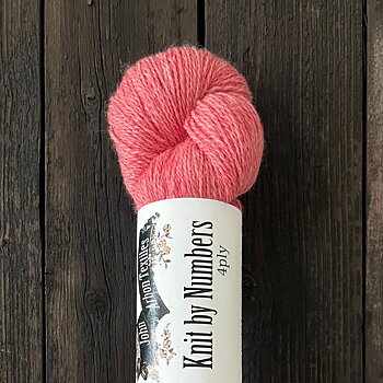 KNIT BY NUMBERS 4ply RED 23