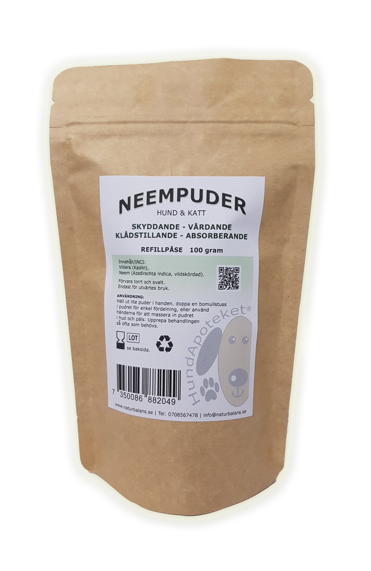 Hundapoteket Neempuder Refill 100g