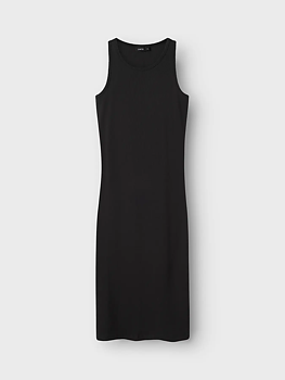 NLFHINAJA SL LONG SOLID TANK DRESS Pirate Black