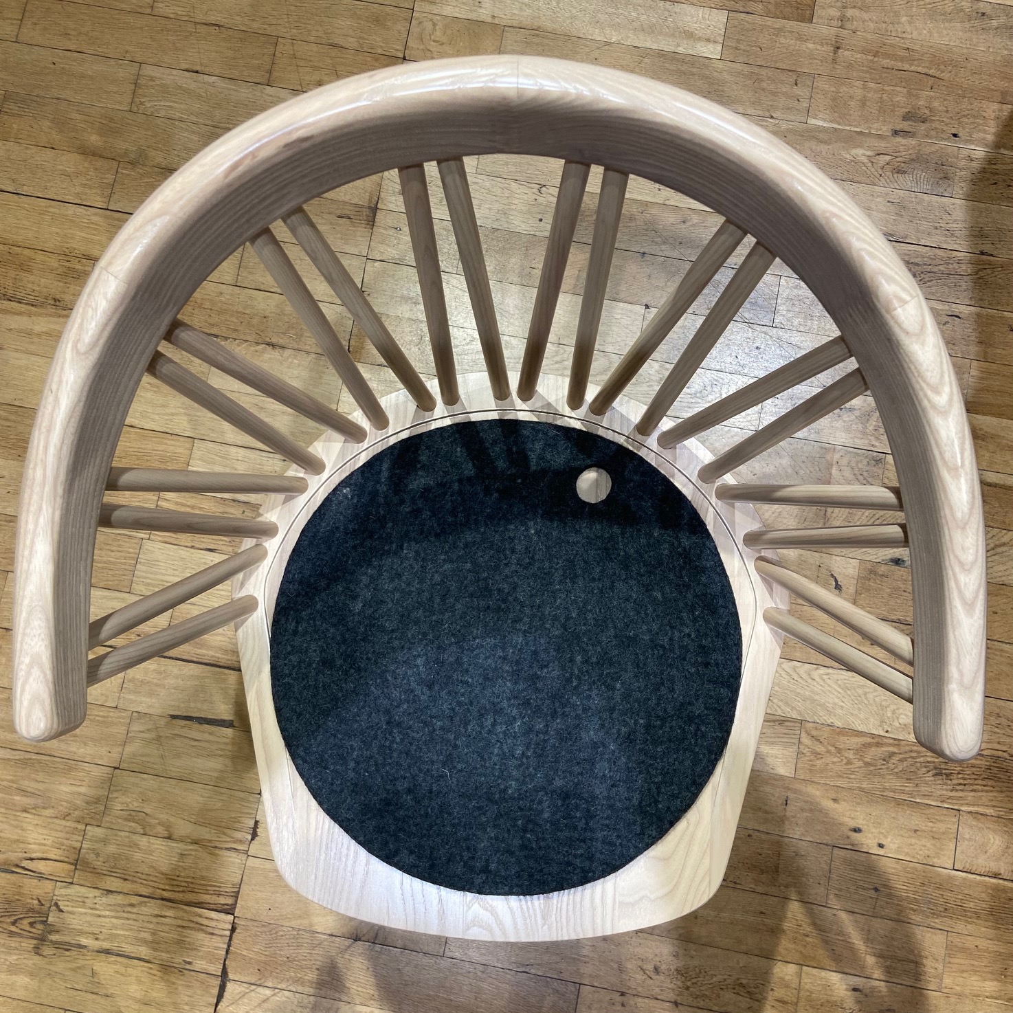 Tovad sittdyna WOOLround™ 36 - Svartgrå