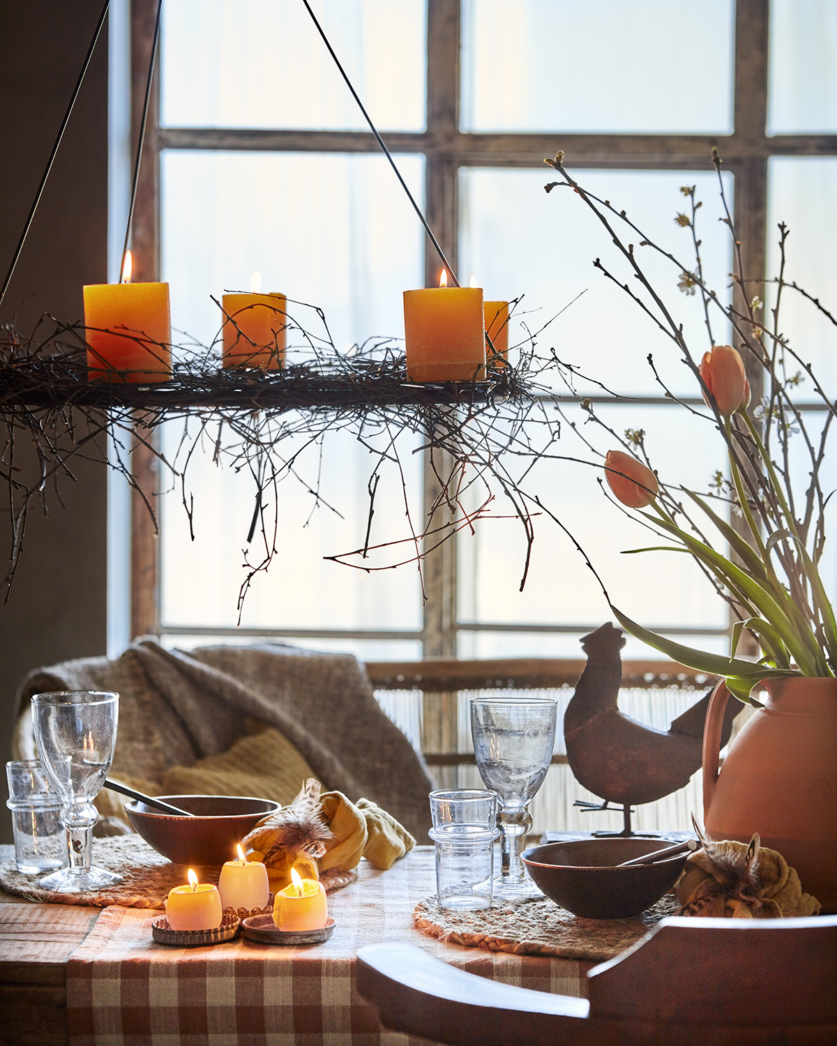 Figaro Höna i järn med patina