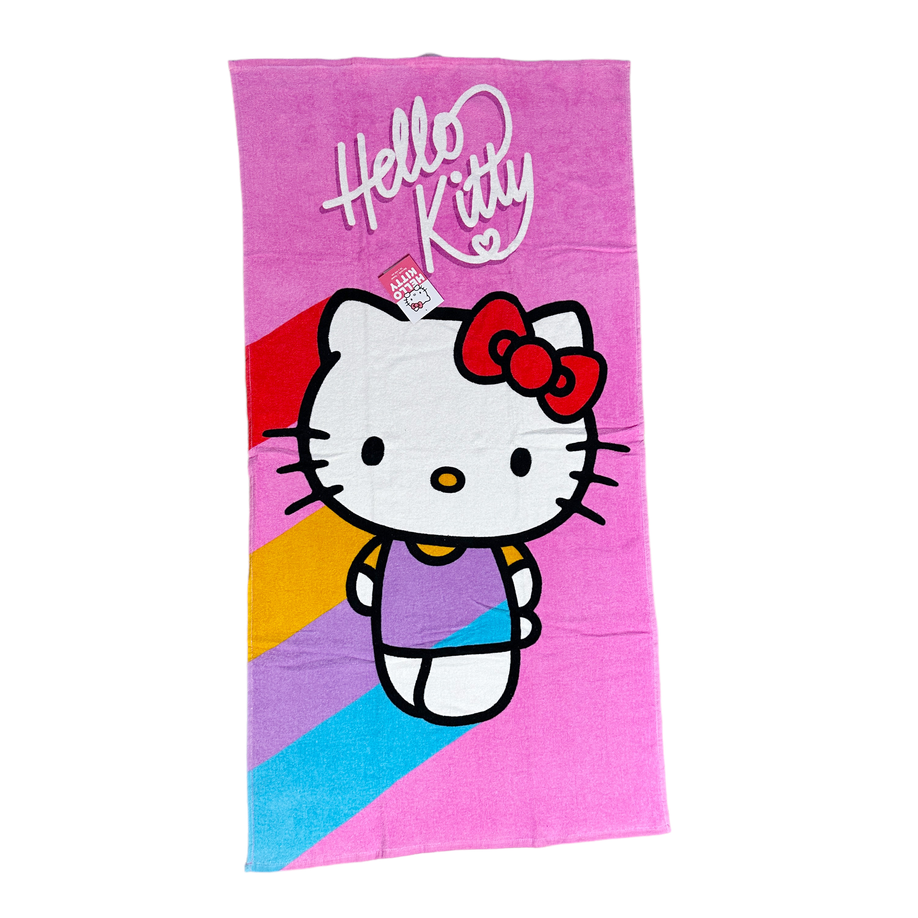 Hello Kitty Badhandduk - Rainbow 70 x 140 cm