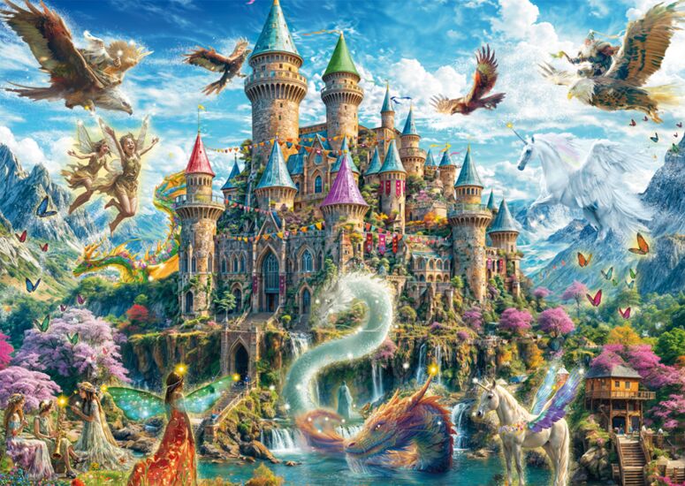 Fairytale Castle in the Land og Imagination, 1000 Bitar Schmidt