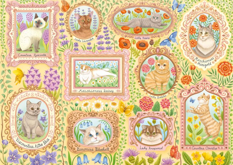 Aristocratic Cats in Full Bloom, 1000 Bitar Schmidt