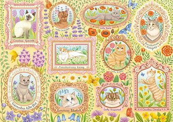 Aristocratic Cats in Full Bloom, 1000 Bitar Schmidt