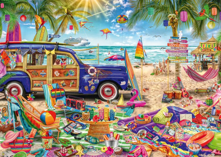 A Sunny Break at the Seaside, 1000 Bitar Schmidt