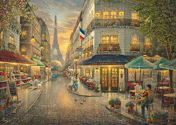 Paris Café, 1000 Bitar Wooden Schmidt