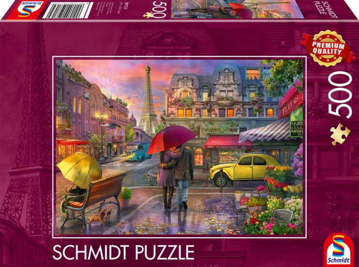 Parisian Charm in the Rain, 500 Bitar Schmidt - 2